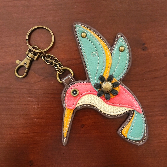 Chala Accessories - Chala hummingbird key fob and purse charm